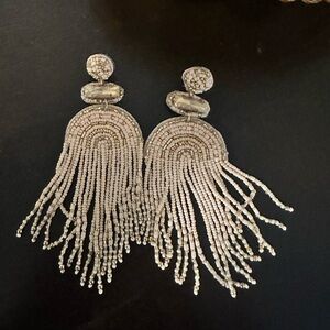 Elegant Beaded Fringe Earrings